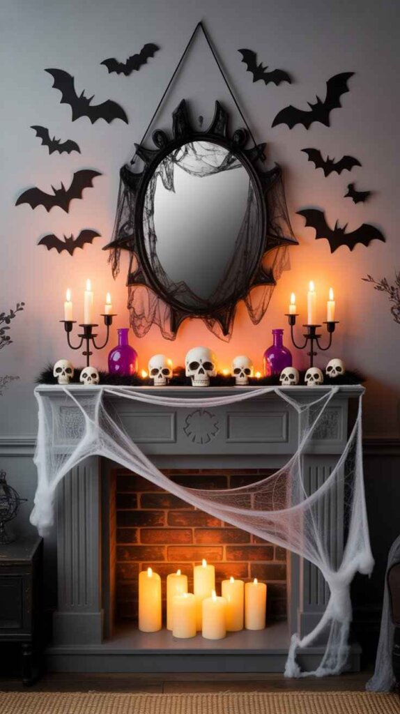 Haunted Mantelpiece Setup