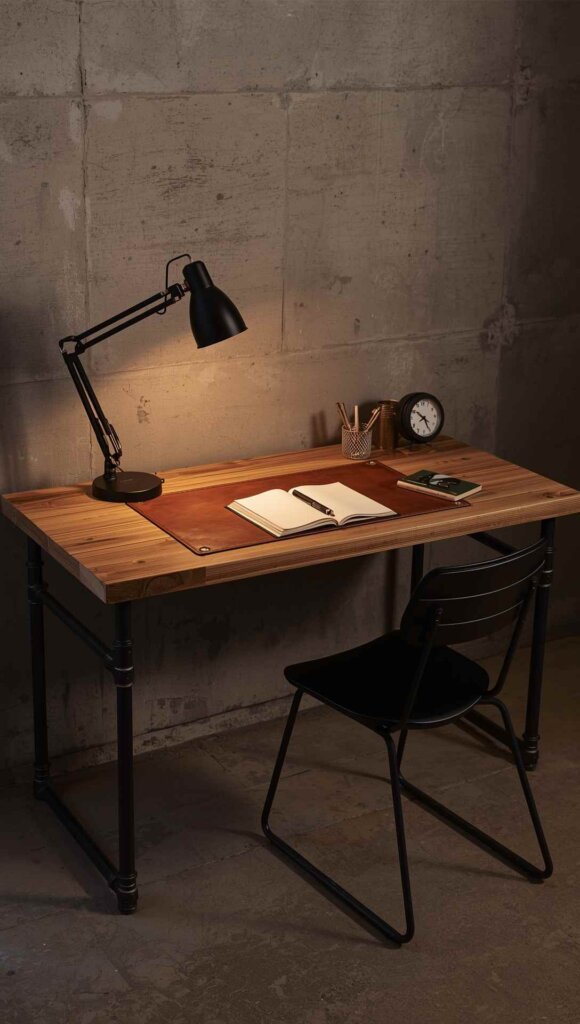 Industrial Wooden Desk