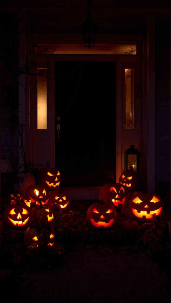 Jack-o’-Lantern Door Lights