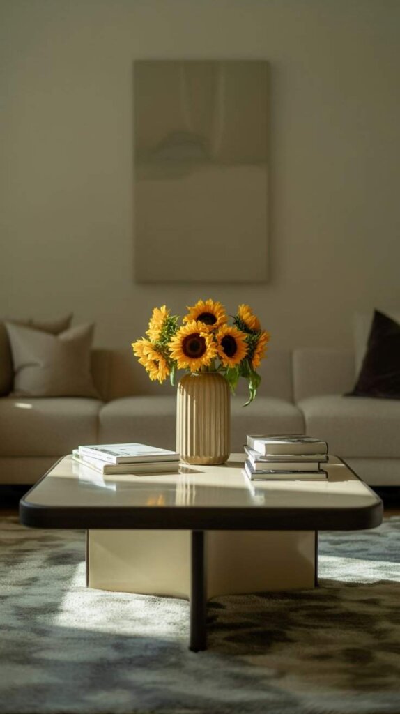 Layered Books and a Statement Vase