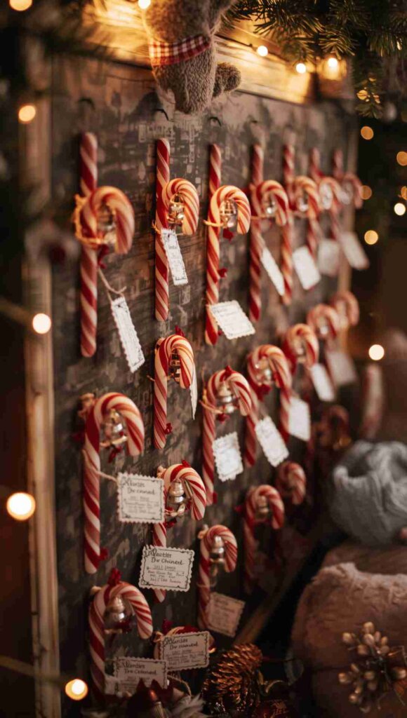 Candy Cane Advent Calendar