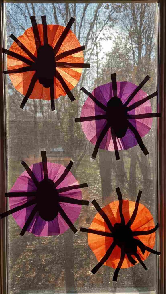 Stained Glass Spiders
