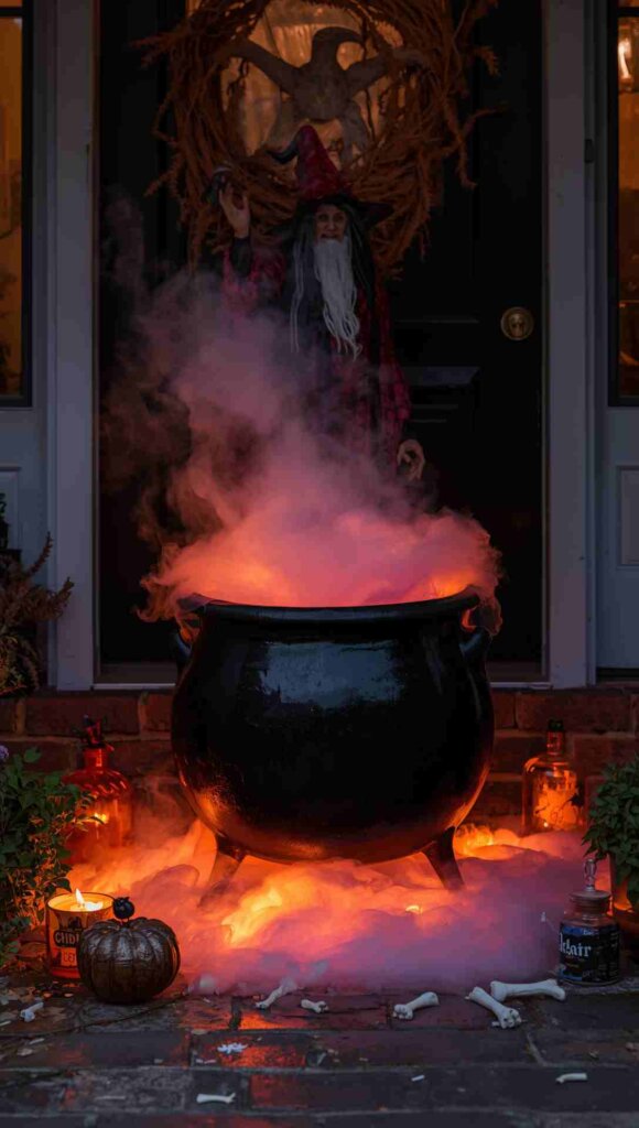 Creepy Cauldron Setup