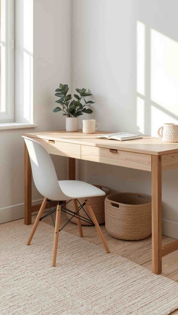 Minimalist Oak Desk 