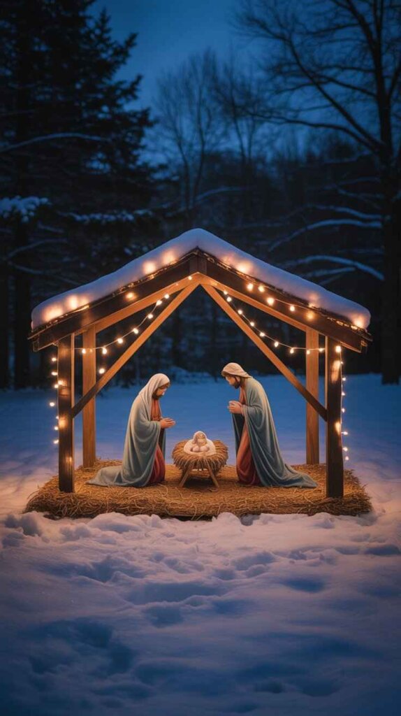 Nativity Scene with Gentle Lighting