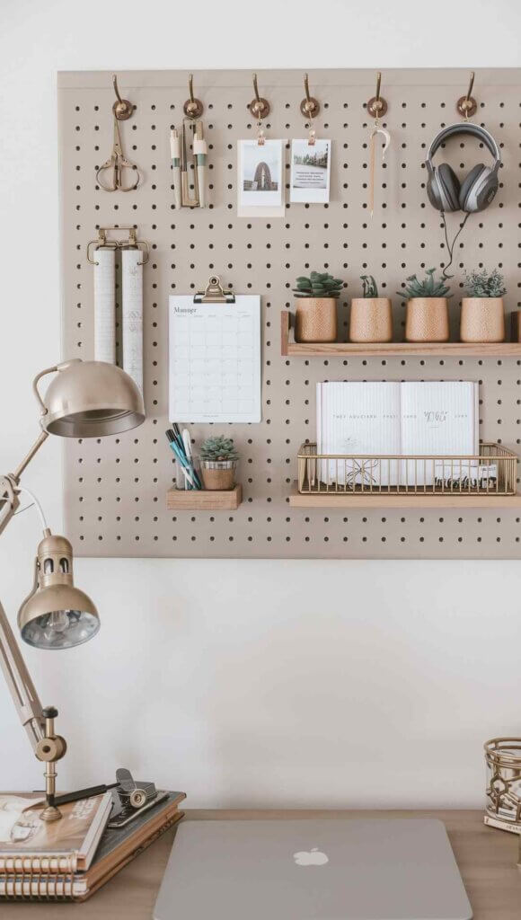 Pegboard Organization Wall