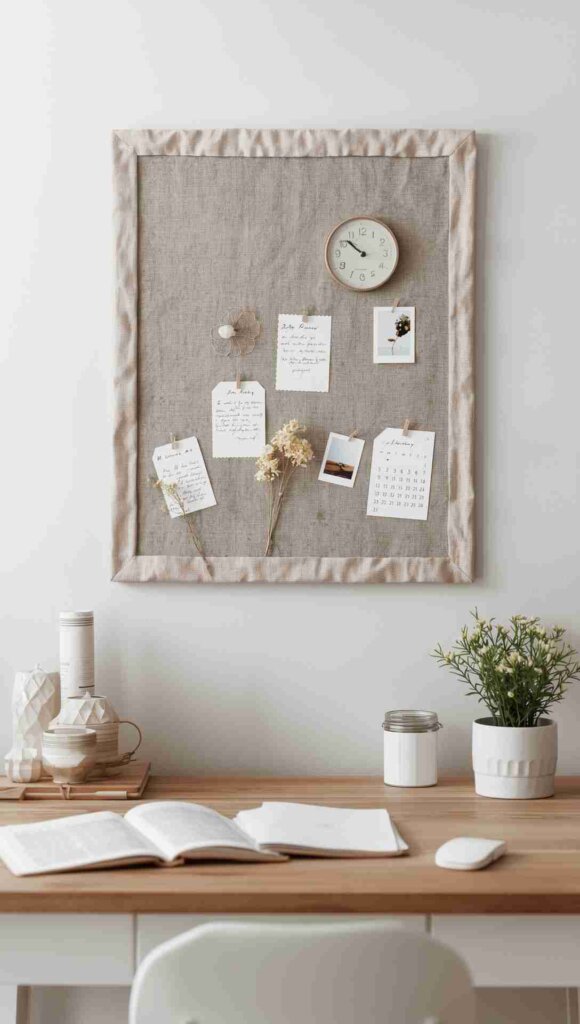 Pinboard With Fabric Cover