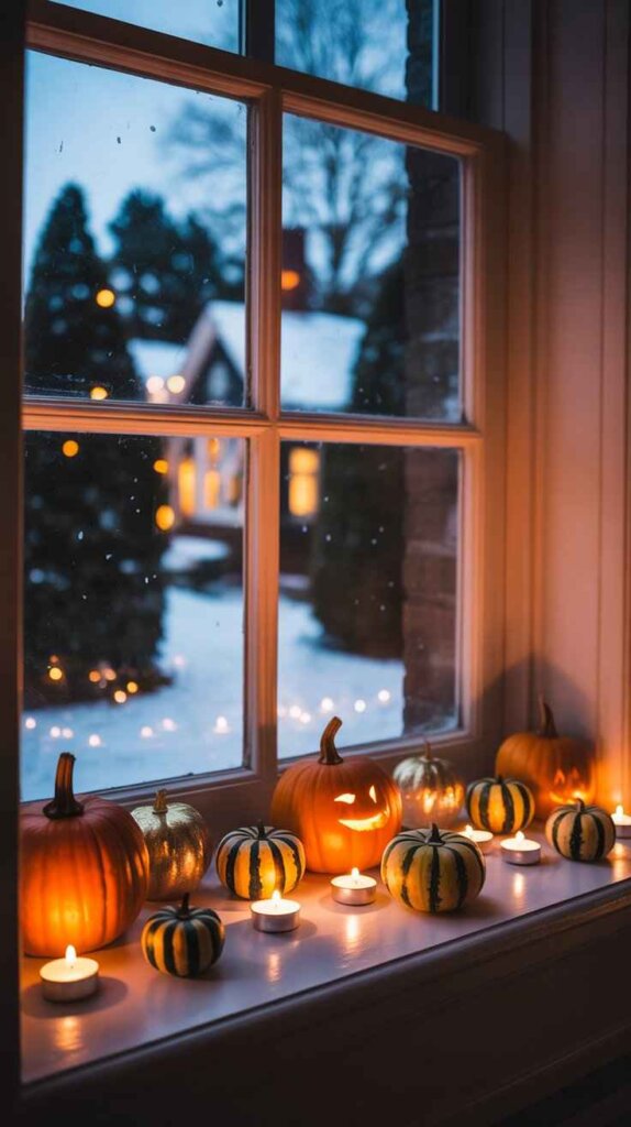Pumpkin Window Lanterns