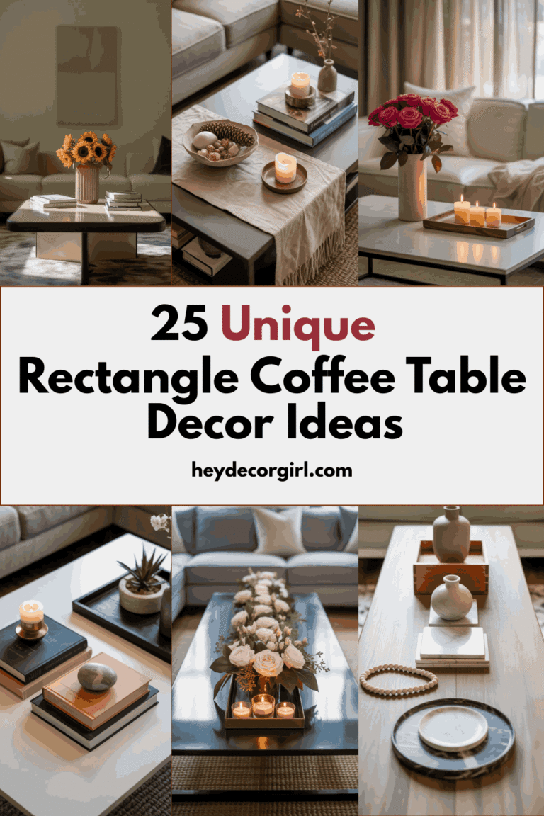 25 Unique Rectangle Coffee Table Decor Ideas - Hey Decor Girl [Latest ...
