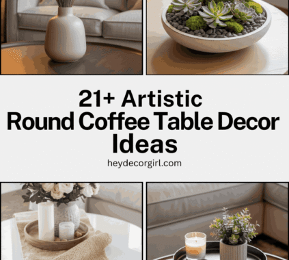 Round Coffee Table Decor Ideas
