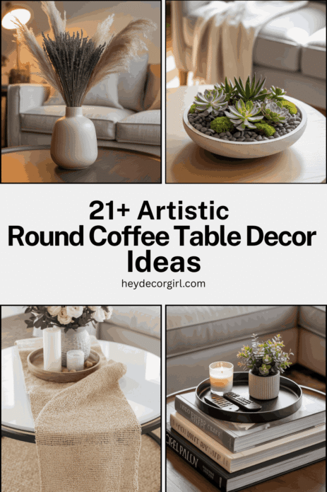Round Coffee Table Decor Ideas