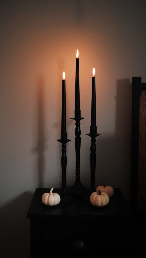 Spooky Candlelit Nightstand
