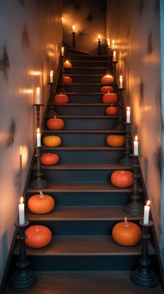 Spooky Candlelit Staircase