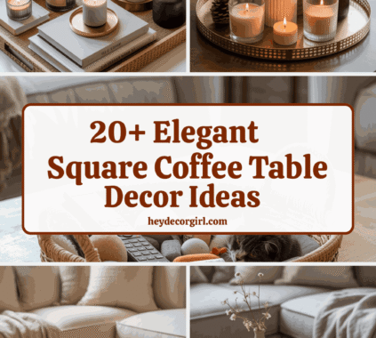 Square Coffee Table Decor Ideas