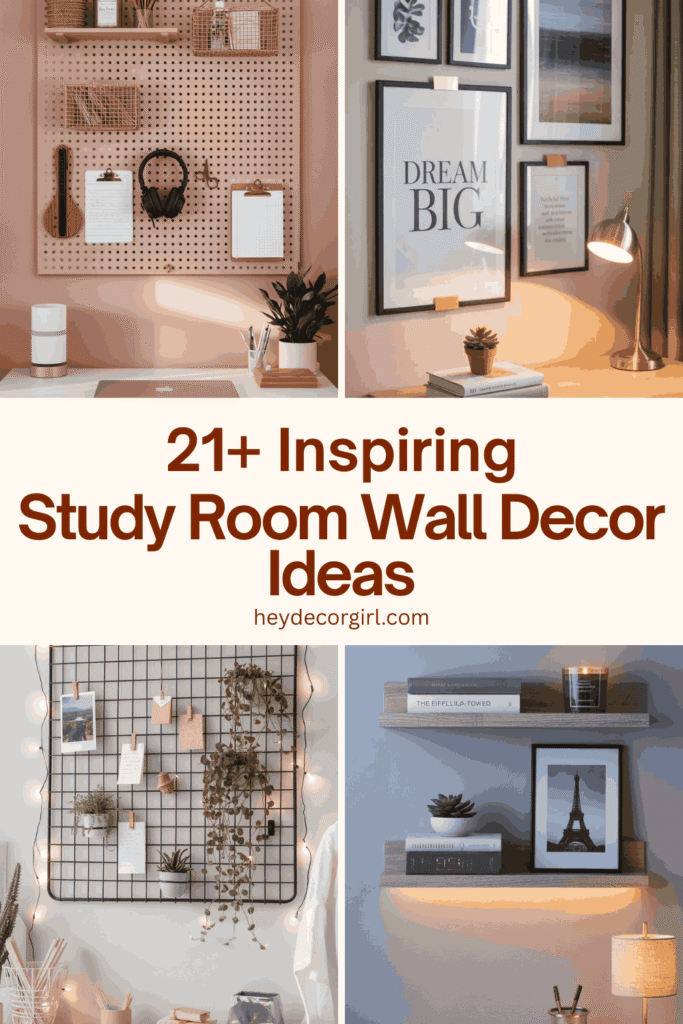 Study Room Wall Decor Ideas
