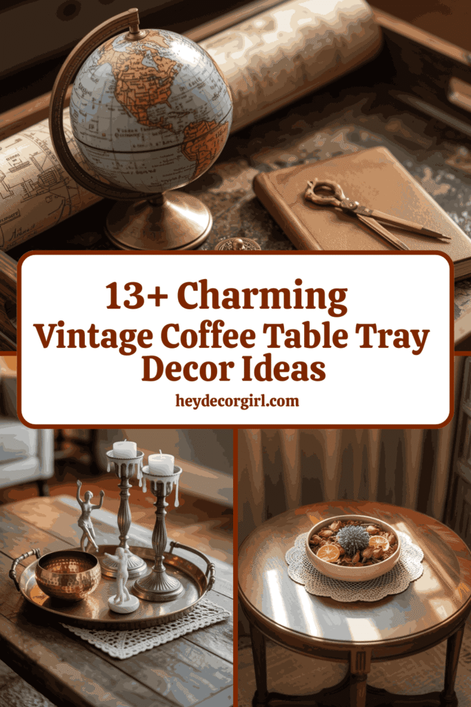 Vintage Coffee Table Tray Decor Ideas