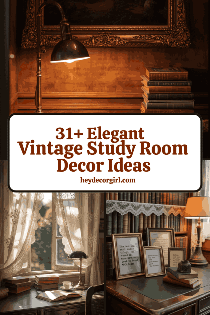 Vintage Study Room Decor Ideas
