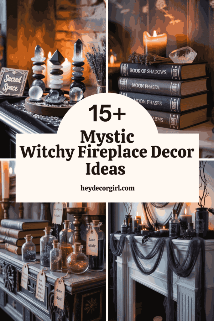 Witchy Fireplace Decor Ideas