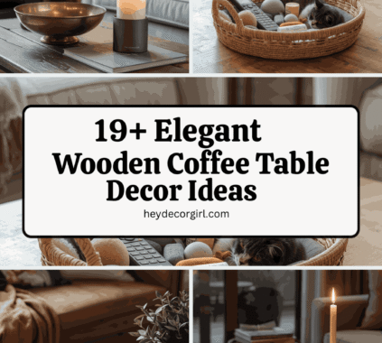 Wooden Coffee Table Decor Ideas