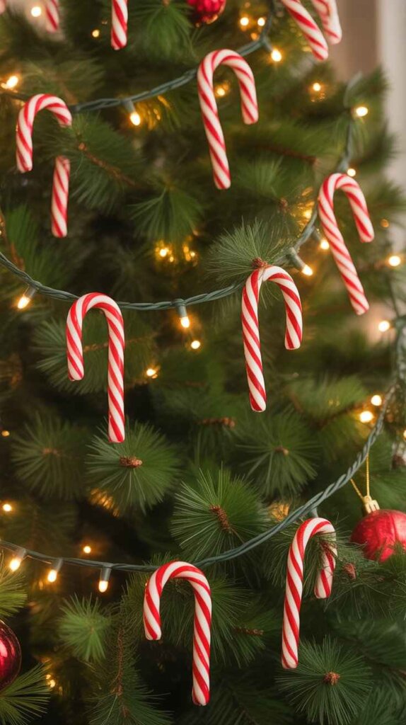 Candy Cane Tree Garland