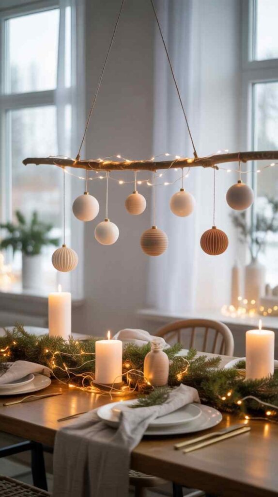 Hanging Branch with Ornaments