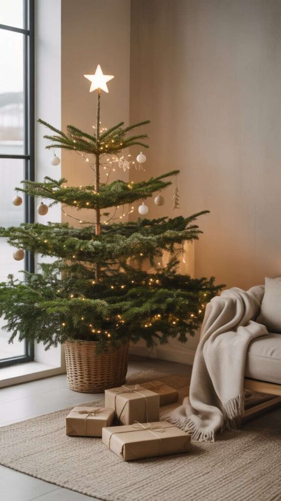 Minimalist Christmas Tree Setup