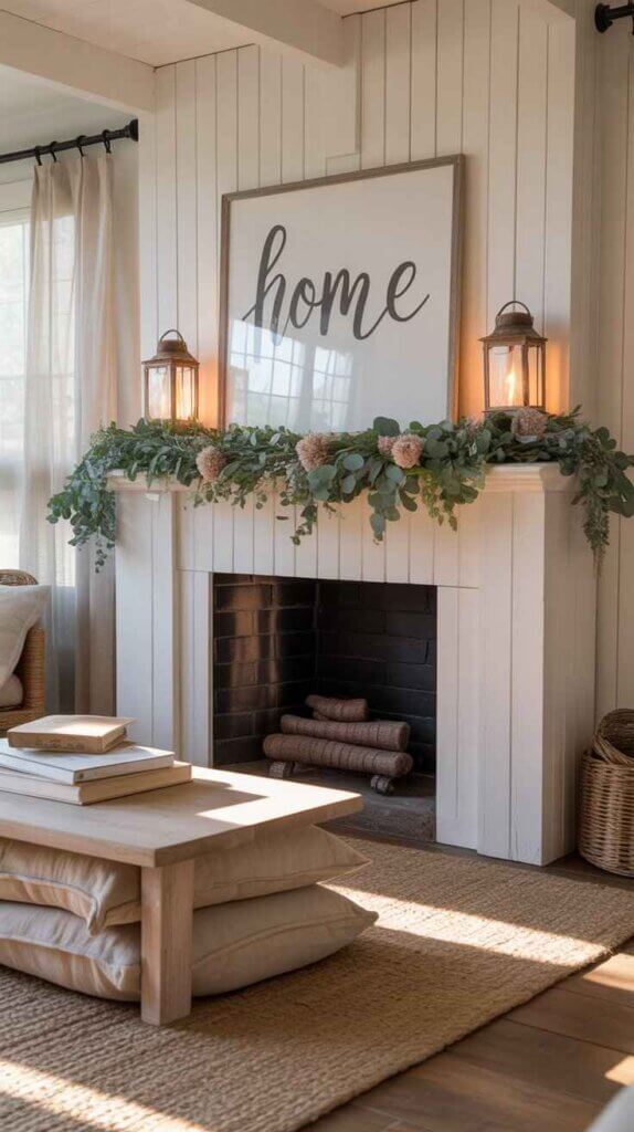 Shiplap Surround for Farmhouse Feel