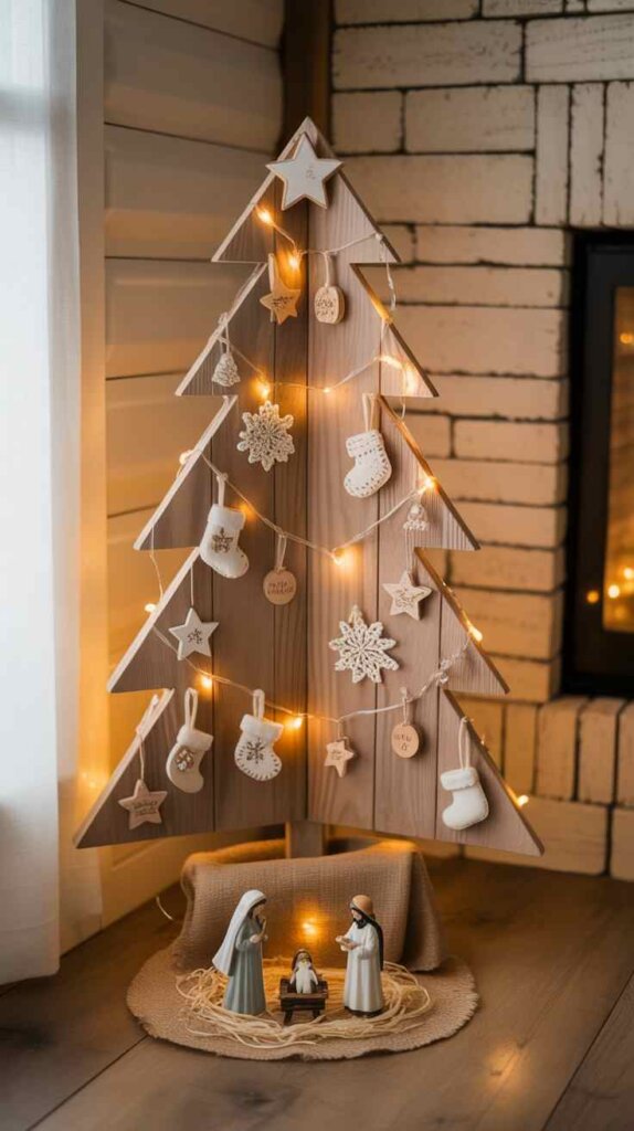 Rustic Wooden Christmas Tree