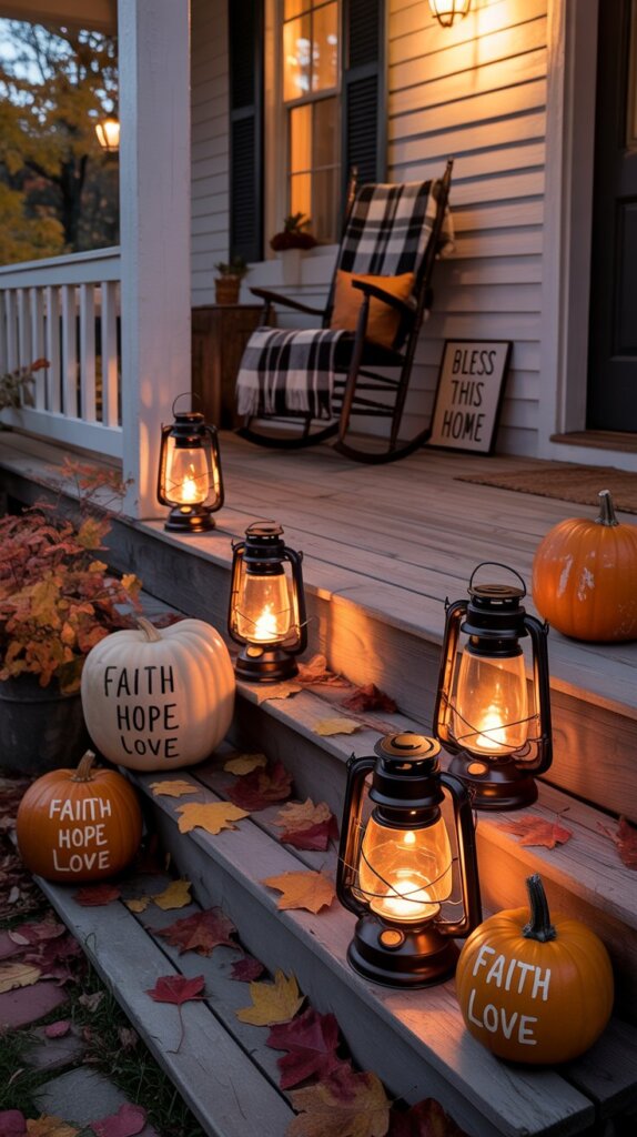 Warm Candlelit Porch
