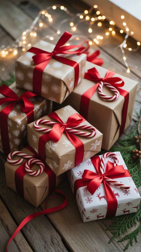 Candy Cane Gift Toppers