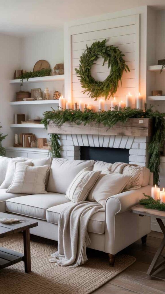 Neutral Tones with Pops of Greenery