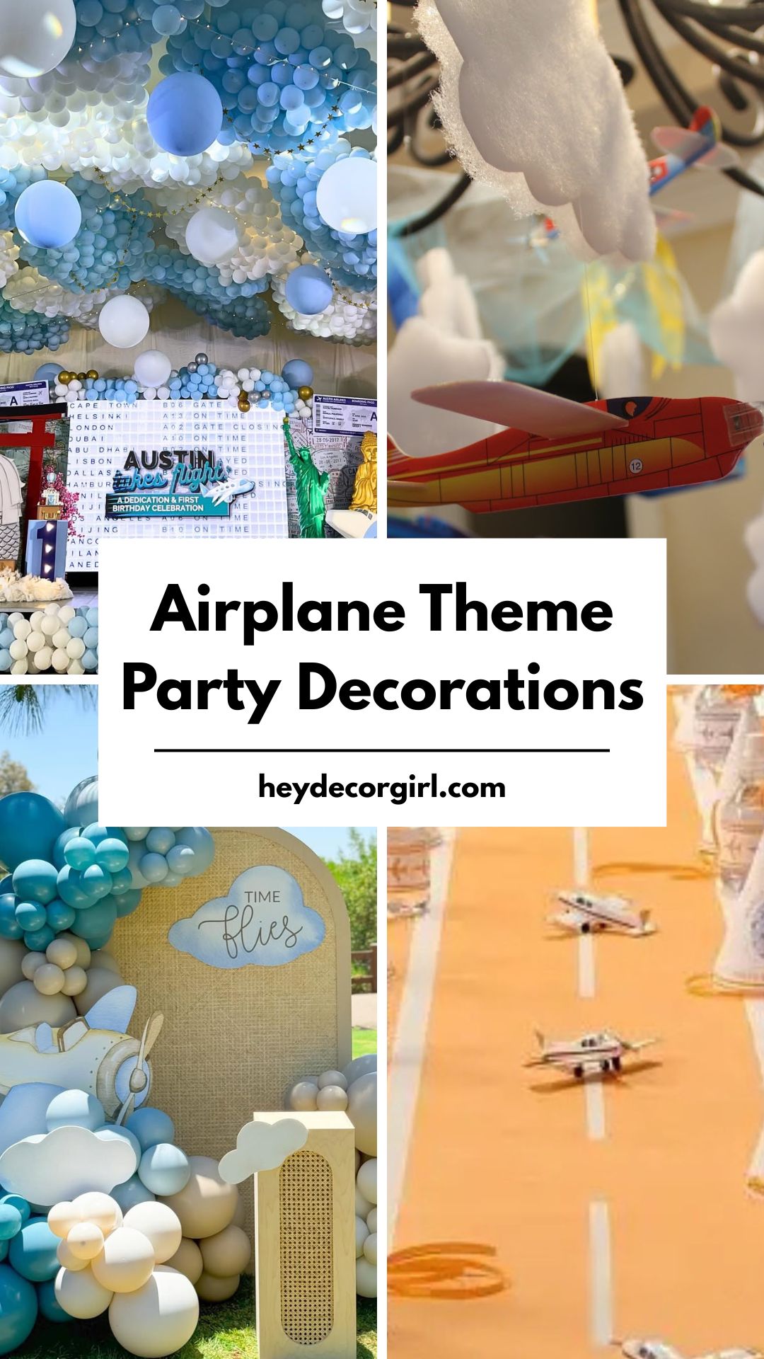 Flight Theme Airplane Theme Party Decorations: Soar High with Style