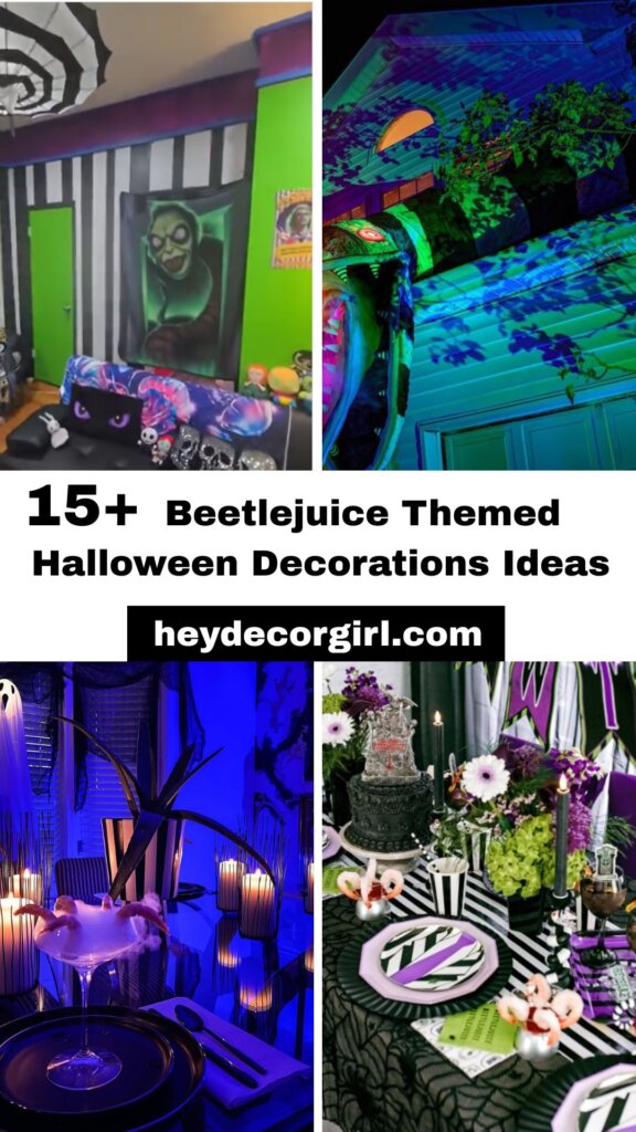 Beetlejuice Themed Halloween Decorations