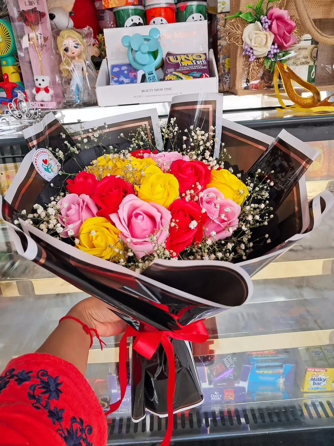 Plastic Flower Decoration