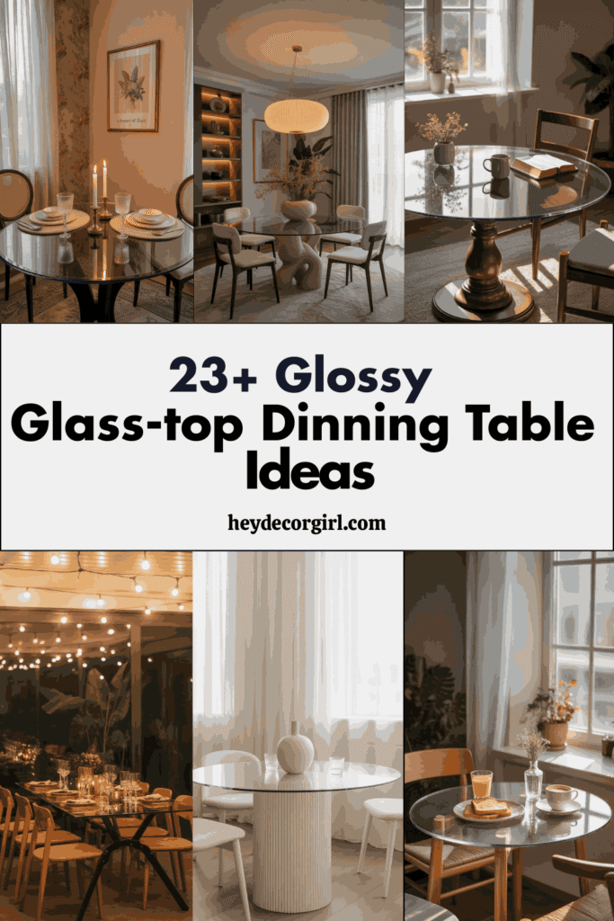 Glass-top Dinning Table Ideas