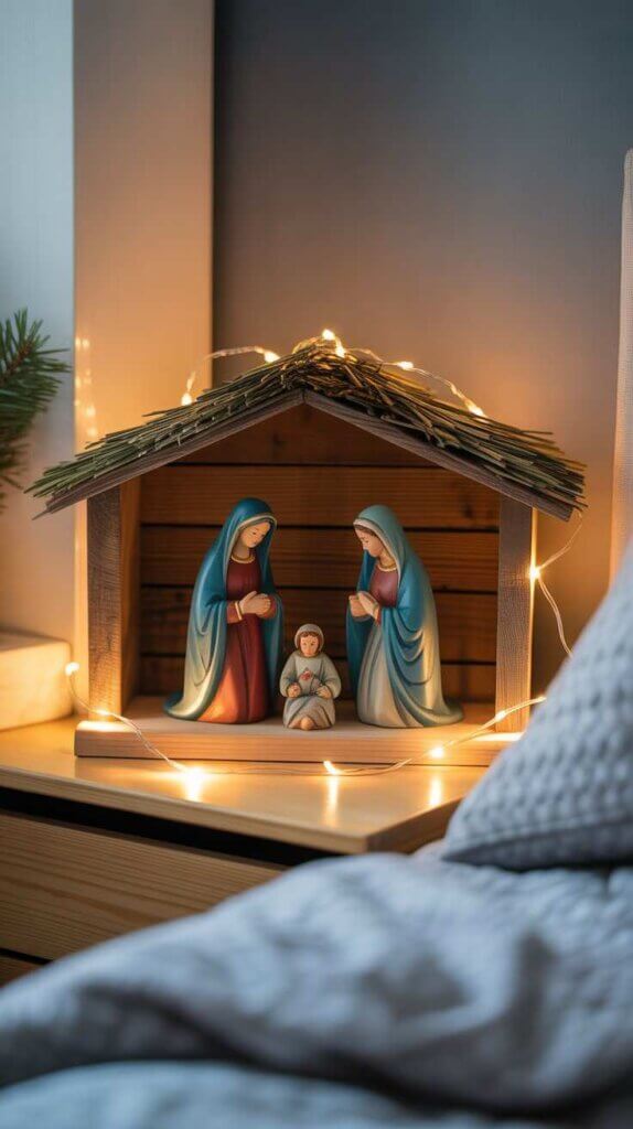 Nativity Set on a Shelf