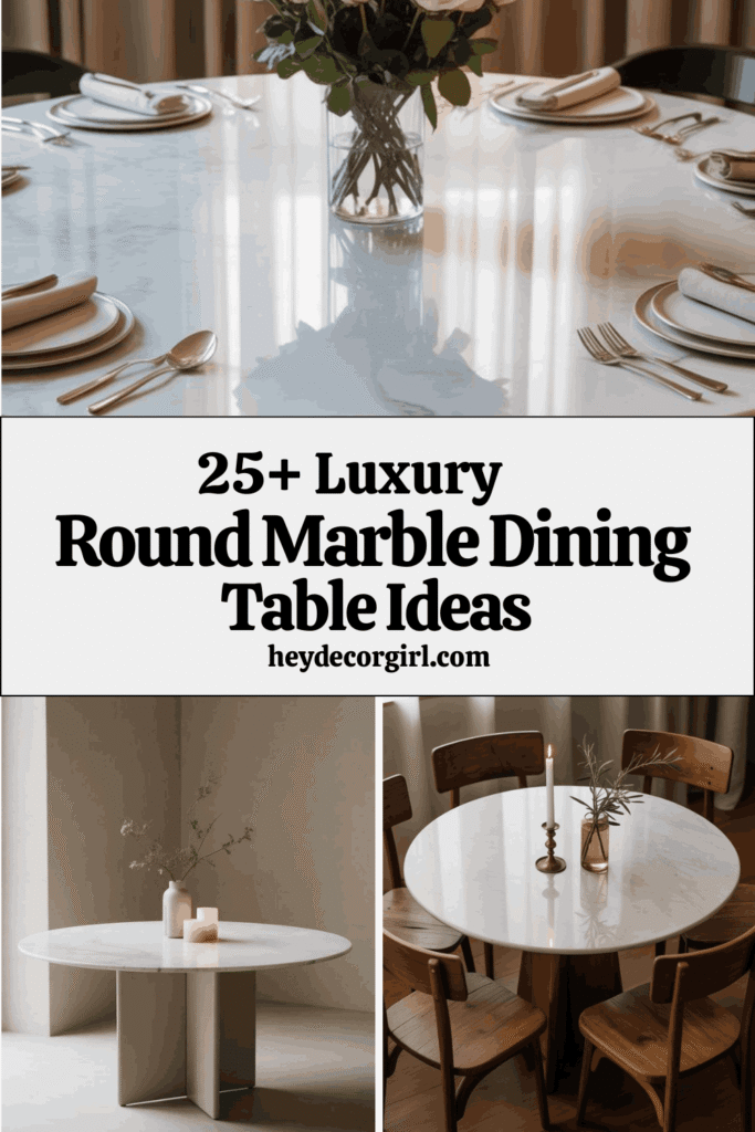 Round Marble Dining Table Ideas
