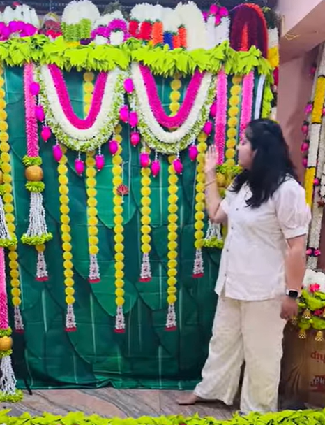 Plastic Flower Decoration