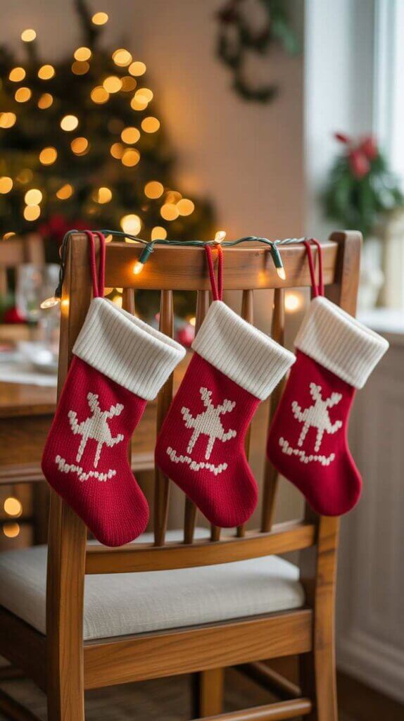 Stockings Hung on a Chair