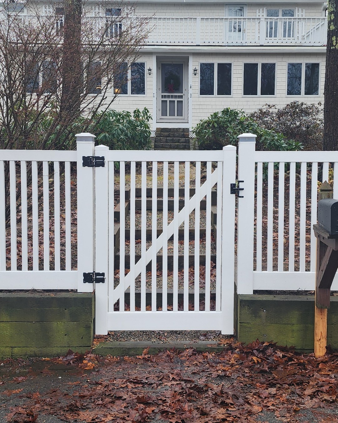 White Vinyl Fence