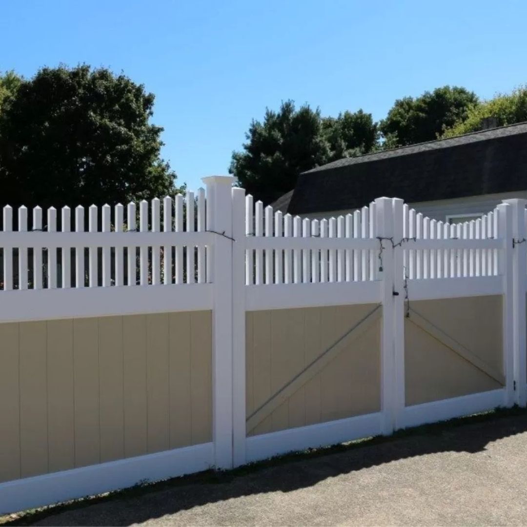 White Vinyl Fence
