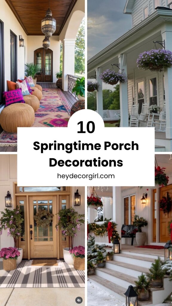 Springtime Porch Decorations