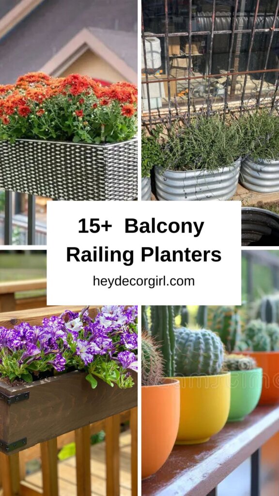 Balcony Railing Planters