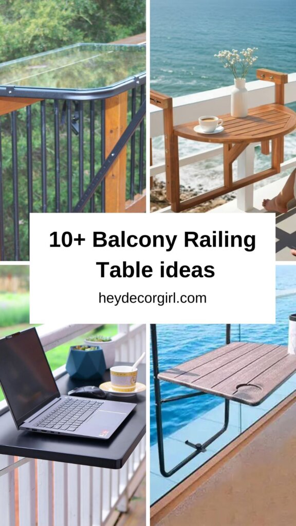 Balcony Railing Table