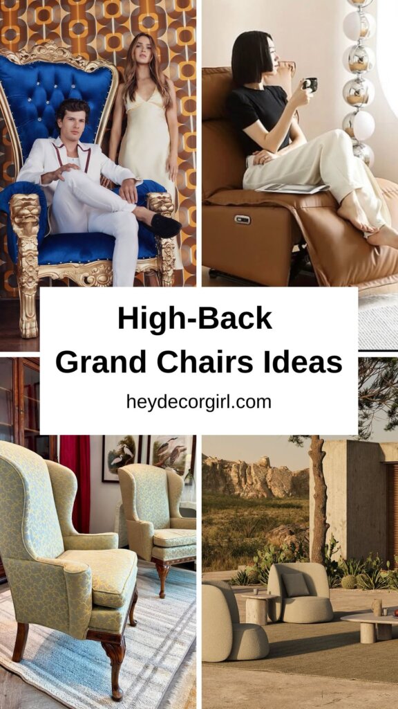 High-Back Grand Chairs Ideas