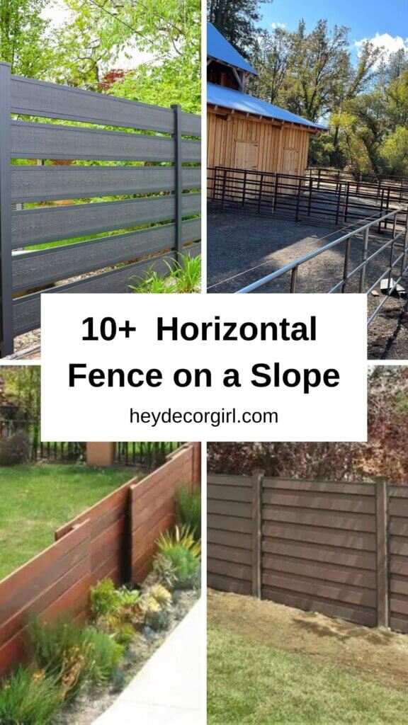 Horizontal Fence on a Slope