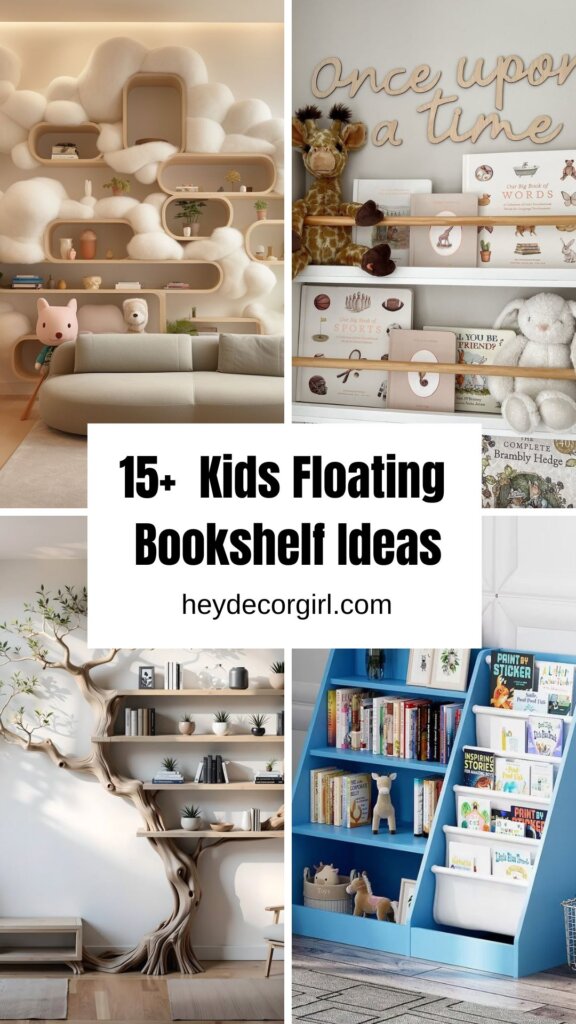 Kids Floating Bookshelf Ideas