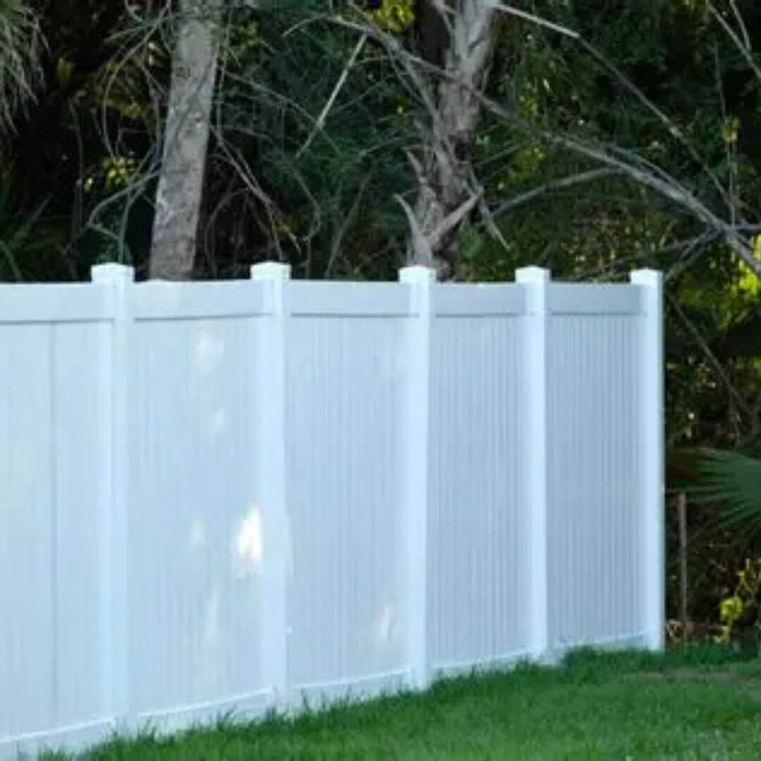 White Plastic Fence