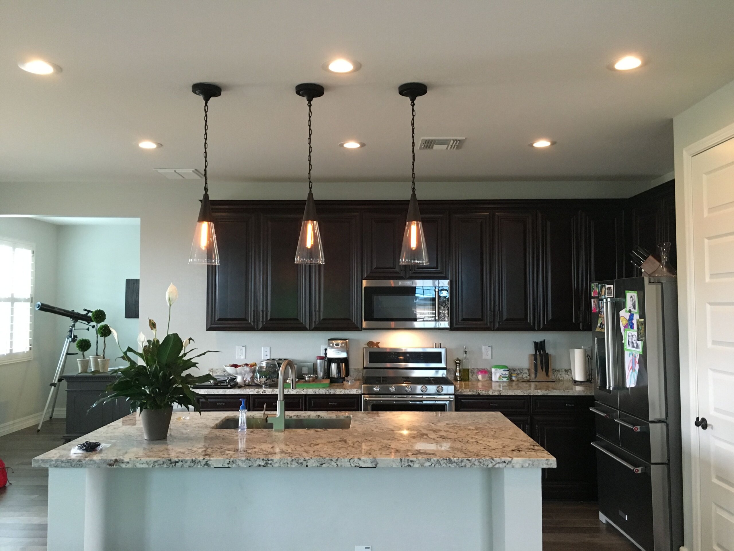 Pot Lights in Kitchen