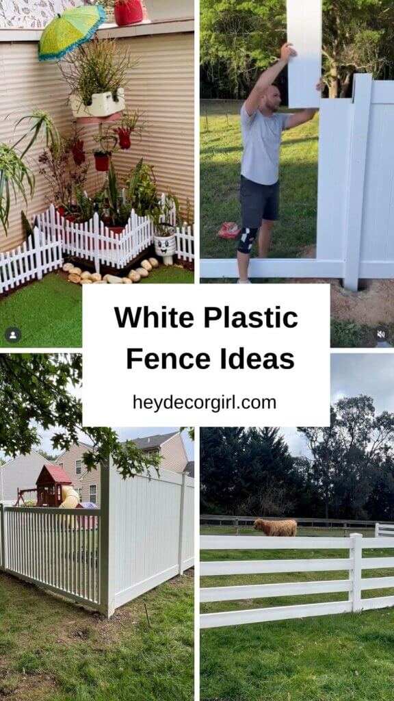 White Plastic Fence